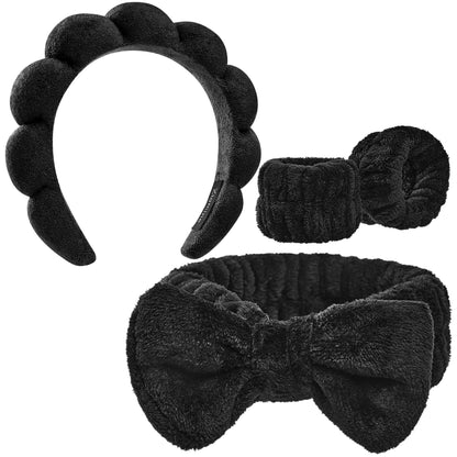 Soft Skincare Headband & Wristband Set