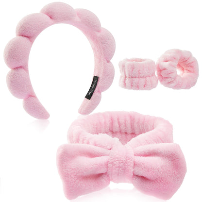 Soft Skincare Headband & Wristband Set