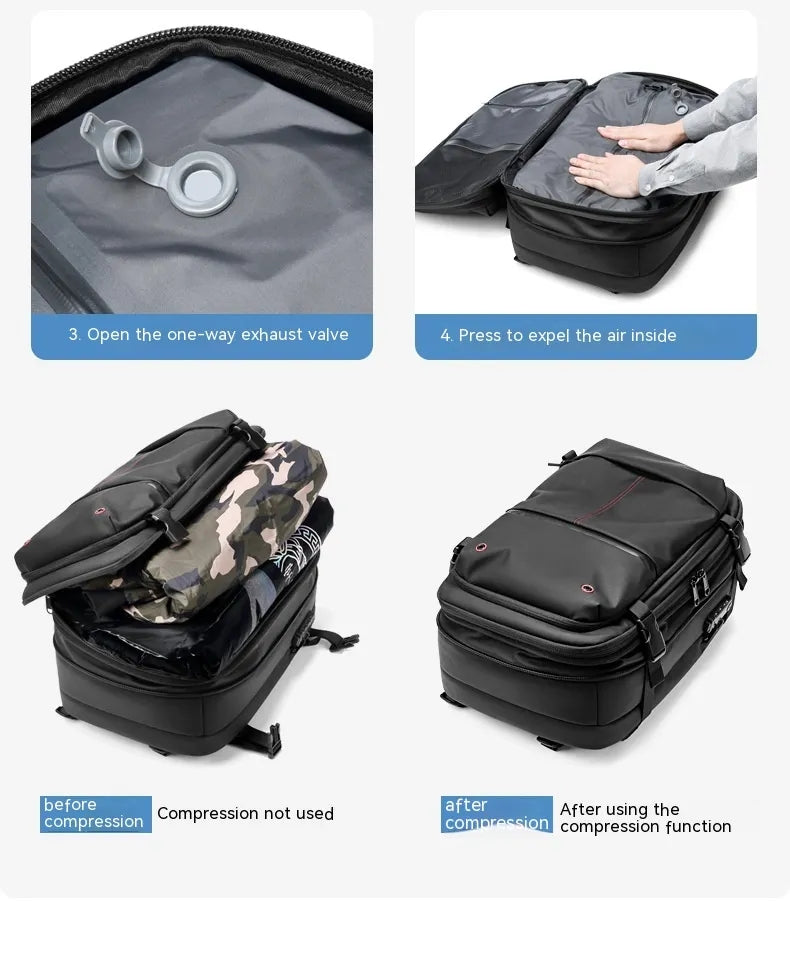 Large-Capacity Vacuum Compression Backpack